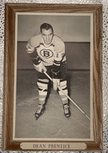 Load image into Gallery viewer, Framed 1964-67 Bee Hive Group 3 Hockey Photo - Dean Prentice Boston Bruins
