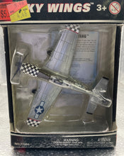 Load image into Gallery viewer, Motor Max Sky Wings P-51 Mustang Die-Cast Plane NO.77300 Checkered Nose
