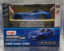 Load image into Gallery viewer, Maisto Assembly Line 2013 SRT Viper GTS Die-Cast Model Kit 1:24 Scale Blue
