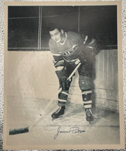 Load image into Gallery viewer, 1945-54 Quaker Oats Hockey 8x10 Blue Tint Photo - James (Jimmy) Peters Habs

