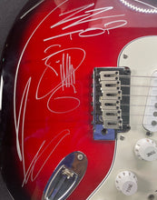 Load image into Gallery viewer, Signed by ZZ Top Billy Gibbons Fender Stratocaster Electric Guitar Red Sunburst
