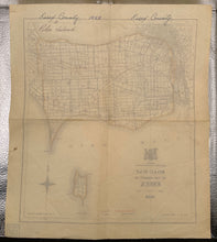Load image into Gallery viewer, Vintage 1928 Road Map of the County of Essex Ontario Dept Public Highways
