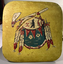 Load image into Gallery viewer, Original 1950s Walt Disney Davy Crockett Toy Chest / Bench by Pennant Corp.
