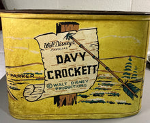 Load image into Gallery viewer, Original 1950s Walt Disney Davy Crockett Toy Chest / Bench by Pennant Corp.
