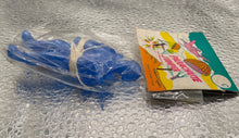 Load image into Gallery viewer, Vintage Parachute Jumper Toy Soldier Blue Figure Made in Hong Kong NOS
