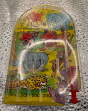 Load image into Gallery viewer, Vintage Fun 'n Games Join Me! Zoo Animal Tabletop Pinball/bag-atelle Toy
