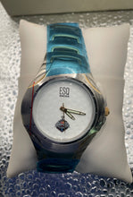 Load image into Gallery viewer, ESQ Swiss Watch &amp; Golf Ball Gift Set White Dial Blue Green Band
