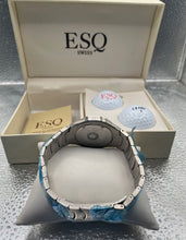 Load image into Gallery viewer, ESQ Swiss Watch &amp; Golf Ball Gift Set White Dial Blue Green Band
