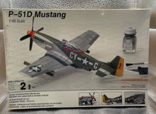 Load image into Gallery viewer, Testors P-51D Mustang 1/48 Scale Unassembled Model Kit 5500 - Sealed

