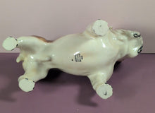 Load image into Gallery viewer, Vintage Standing Brindle and White English Bulldog Ceramic Figurine Statue

