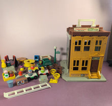 Load image into Gallery viewer, Vintage Fisher-Price Play Family Sesame Street Playset 938 w/ Figures
