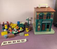 Load image into Gallery viewer, Vintage Fisher-Price Play Family Sesame Street Playset 938 w/ Figures
