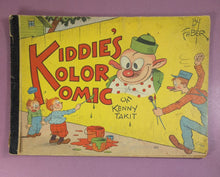 Load image into Gallery viewer, 1934 Kiddies' Kolor Comic of Kenny Takit #657 Coloring Book by Faber
