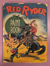 Load image into Gallery viewer, 1947 Red Ryder and Little Beaver Paint Book Whitman Publishing #1153 (Unpainted)
