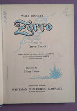 Load image into Gallery viewer, Walt Disney's Zorro Authorized TV Edition Hardcover Steve Frazee (1958)
