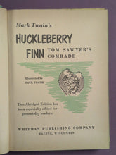 Load image into Gallery viewer, Vintage 1955 Huckleberry Finn by Mark Twain Whitman Abridged Edition #1606

