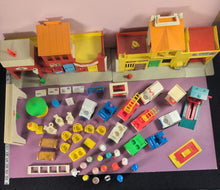 Load image into Gallery viewer, Vintage Fisher-Price Little People Play Family Village #997 Playset Lot
