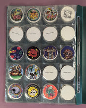 Load image into Gallery viewer, Vintage 90s Pog Collection in Custom Hand-Painted Binder Lion King NHL

