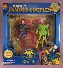 Load image into Gallery viewer, 1997 Toy Biz Marvel's Famous Couples Age of Apocalypse Gambit &amp; Rogue Figures
