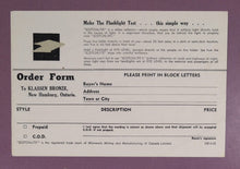 Load image into Gallery viewer, Vintage 1953 Klassen Bronze Day-n-Night Mailbox Marker Ad Flyer Ontario
