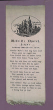 Load image into Gallery viewer, Antique 1847 Melville Church Fergus Ontario Commemorative Silk Ribbon
