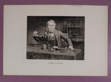 Load image into Gallery viewer, Antique Print of Thomas A. Edison with Phonograph by A. Kraushaar

