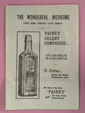 Load image into Gallery viewer, 19th-20th Century Paine's Celery Patent Medicine Booklet
