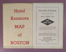 Load image into Gallery viewer, Vintage 1937 The Gray Line Boston and New England Tour Brochure with Map
