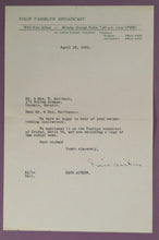 Load image into Gallery viewer, 1951 Kate Aitken Signed Letter &amp; Tamblyn Broadcast Script Toronto Ephemera
