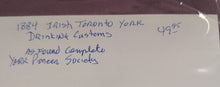 Load image into Gallery viewer, 1884 Irish Toronto York Pioneer Looking Back Drinking Custom Booklet

