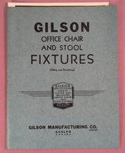 Load image into Gallery viewer, 1930's Gilson MFG Office Chair &amp; Stool Fixtures Snowbird Catalog Guelph Ontario
