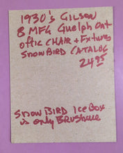 Load image into Gallery viewer, 1930's Gilson MFG Office Chair &amp; Stool Fixtures Snowbird Catalog Guelph Ontario
