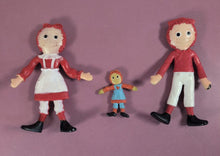Load image into Gallery viewer, Vintage 1988 MacMillan Raggedy Ann &amp; Andy PVC Figures Lot of 3 Toys
