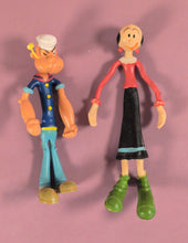 Load image into Gallery viewer, Vintage Popeye &amp; Olive Oyl Bendable Figures Toy Lot KFS Justoys

