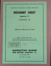 Load image into Gallery viewer, 1968 Manhattan Marine &amp; Electric Co Catalog No. 68 Shipyards Yachtsman
