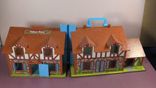 Load image into Gallery viewer, Vintage 1980s Fisher-Price Little People #952 House Lot w/ Figures &amp; Accessories
