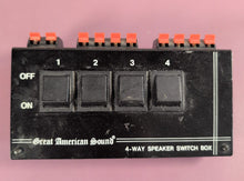 Load image into Gallery viewer, Great American Sound 4-Way Speaker Switch Box Selector Audio Control Vintage
