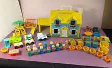 Load image into Gallery viewer, Vintage Fisher-Price Little People Play Family House #952 Lot w/ Furniture
