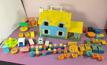 Load image into Gallery viewer, Vintage Fisher-Price Little People Play Family House #952 Lot w/ Furniture
