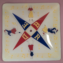 Load image into Gallery viewer, Vintage 1950s Rock &amp; Roll Jive Dancers Glass Ceiling Light Shade Cover
