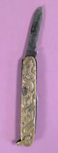 Load image into Gallery viewer, Vintage 1940 Japanese Brass Ornate Dragon Multi-Tool Folding Pocket Knife
