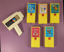 Load image into Gallery viewer, Vintage Fisher-Price Movie Viewer #460 with 5 Disney &amp; WB Cartridges Lot
