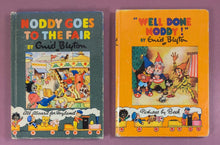 Load image into Gallery viewer, Lot of 2 Vintage Enid Blyton Books: Noddy Goes to the Fair &amp; Well Done Noddy
