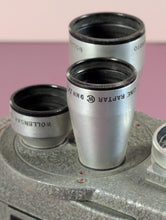 Load image into Gallery viewer, Vintage 1958 Revere Eye-Matic Spool Eight 8mm Turret Movie Camera
