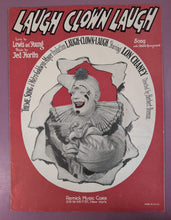 Load image into Gallery viewer, 1928 Laugh Clown Laugh Sheet Music Lon Chaney Movie Ted Fiorito Lewis &amp; Young

