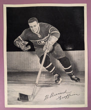 Load image into Gallery viewer, Vintage 1950s Quaker Oats Bernard "Boom Boom" Geoffrion Photo Montreal Canadiens
