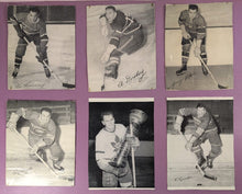 Load image into Gallery viewer, 1945-54 Quaker Oats Hockey Photos Lot of 20 Trimmed As Found

