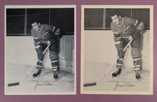 Load image into Gallery viewer, 1945-54 Quaker Oats Hockey James Peters Montreal Blue Tint + B&amp;W Photos

