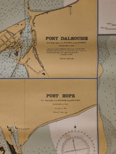Load image into Gallery viewer, Antique Map Canada Lake Ontario Plans of Harbours Port Credit Dalhousie 1911-15
