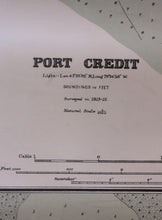 Load image into Gallery viewer, Antique Map Canada Lake Ontario Plans of Harbours Port Credit Dalhousie 1911-15
